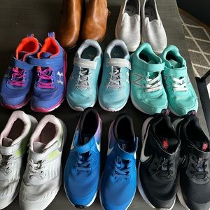 Girls Size 2Y NEW and Like-New Shoe Lot